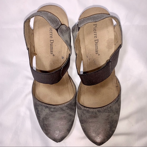 Pierre Dumas Pewter Enya Sandal - Picture 5 of 12